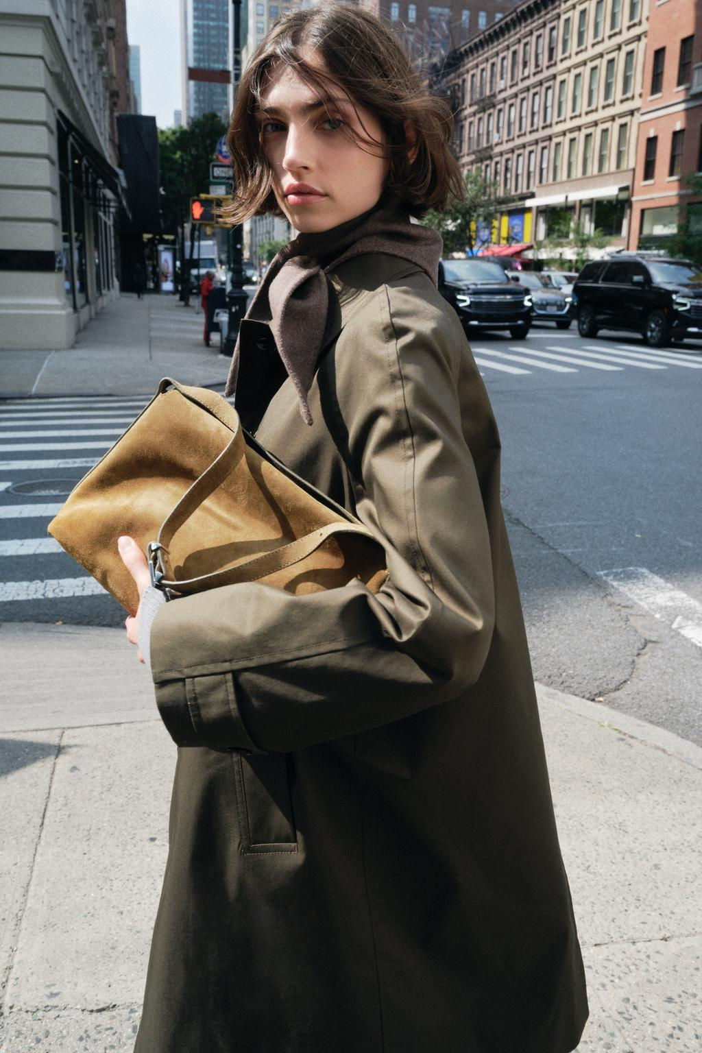 ZW COLLECTION WATER-REPELLENT TRENCH COAT - Zara фото 7