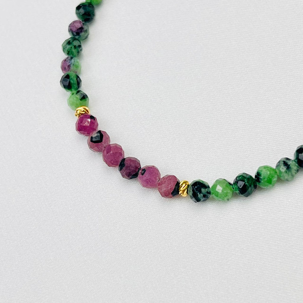 Браслет из Цоизита с Рубином - Радуга самоцветов фото 3