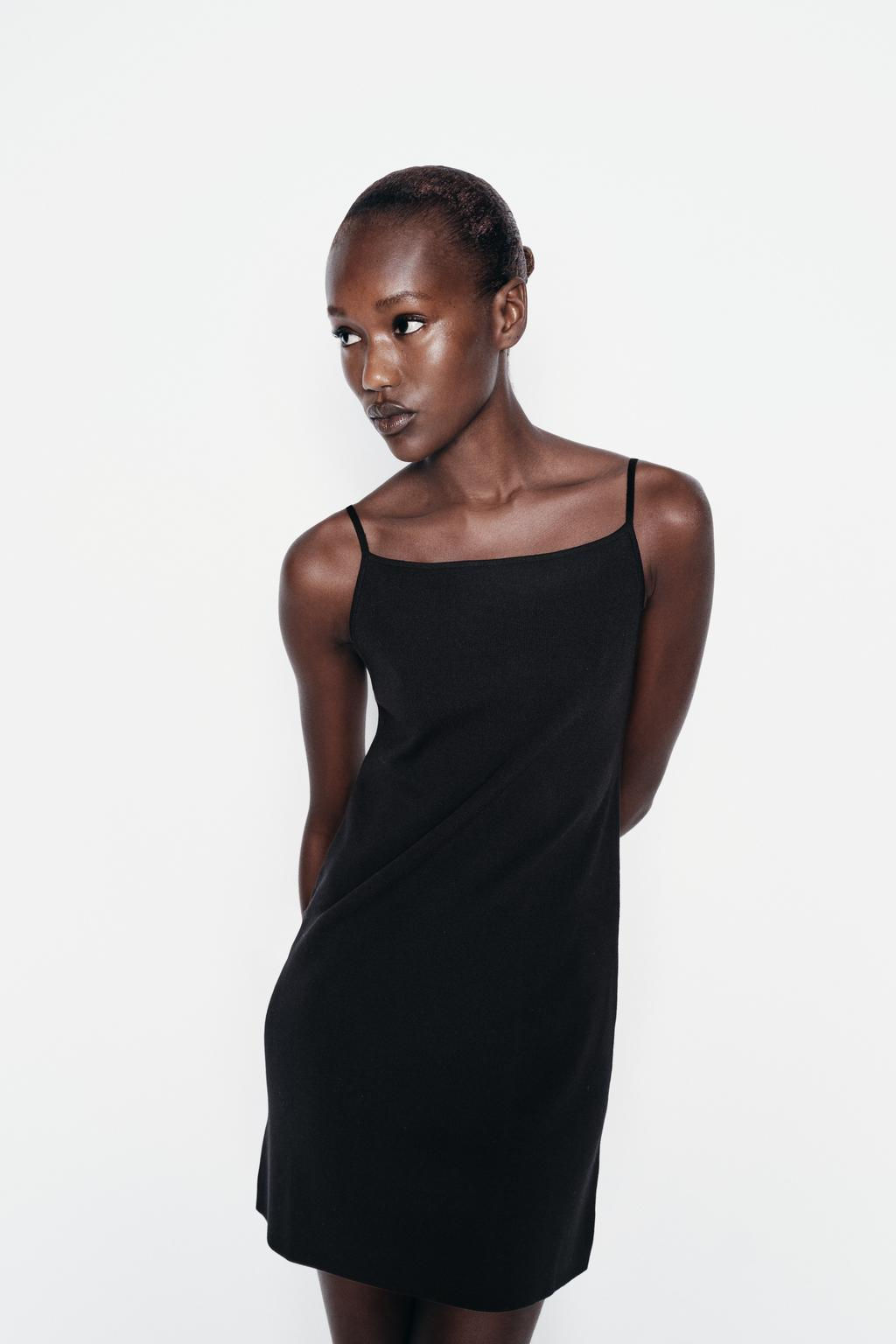 STRAPPY KNIT MINI DRESS - Zara фото 2