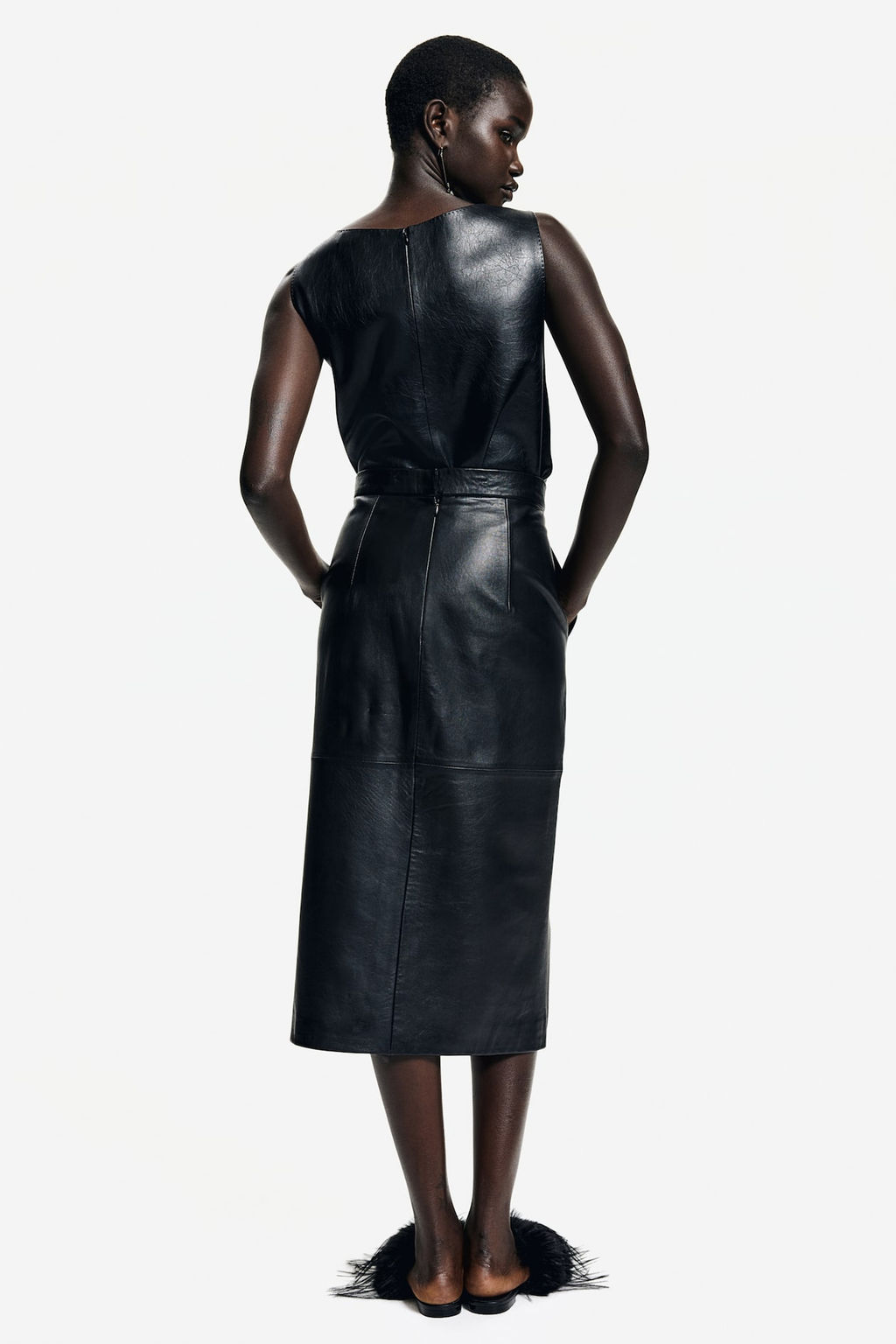 Falda tubo de piel - H&m фото 3