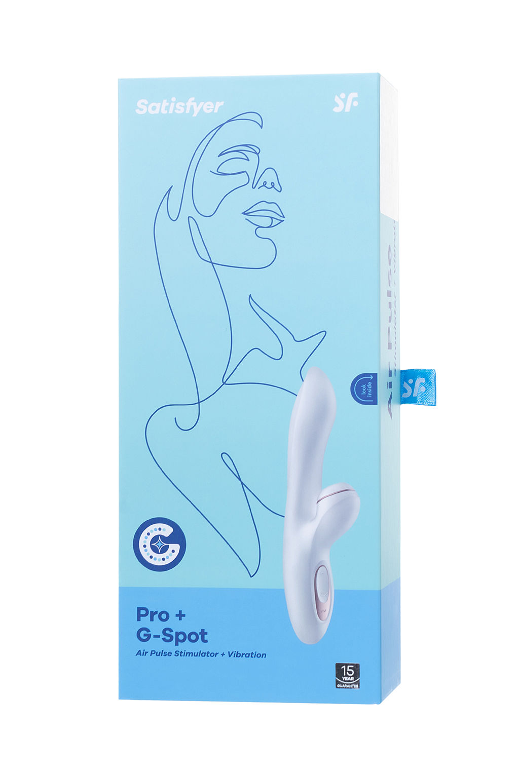Вибратор Satisfyer Pro G-Spot Rabbit, с вакуум-волновым стимулятором, силикон, белый, 22 см.  фото 9