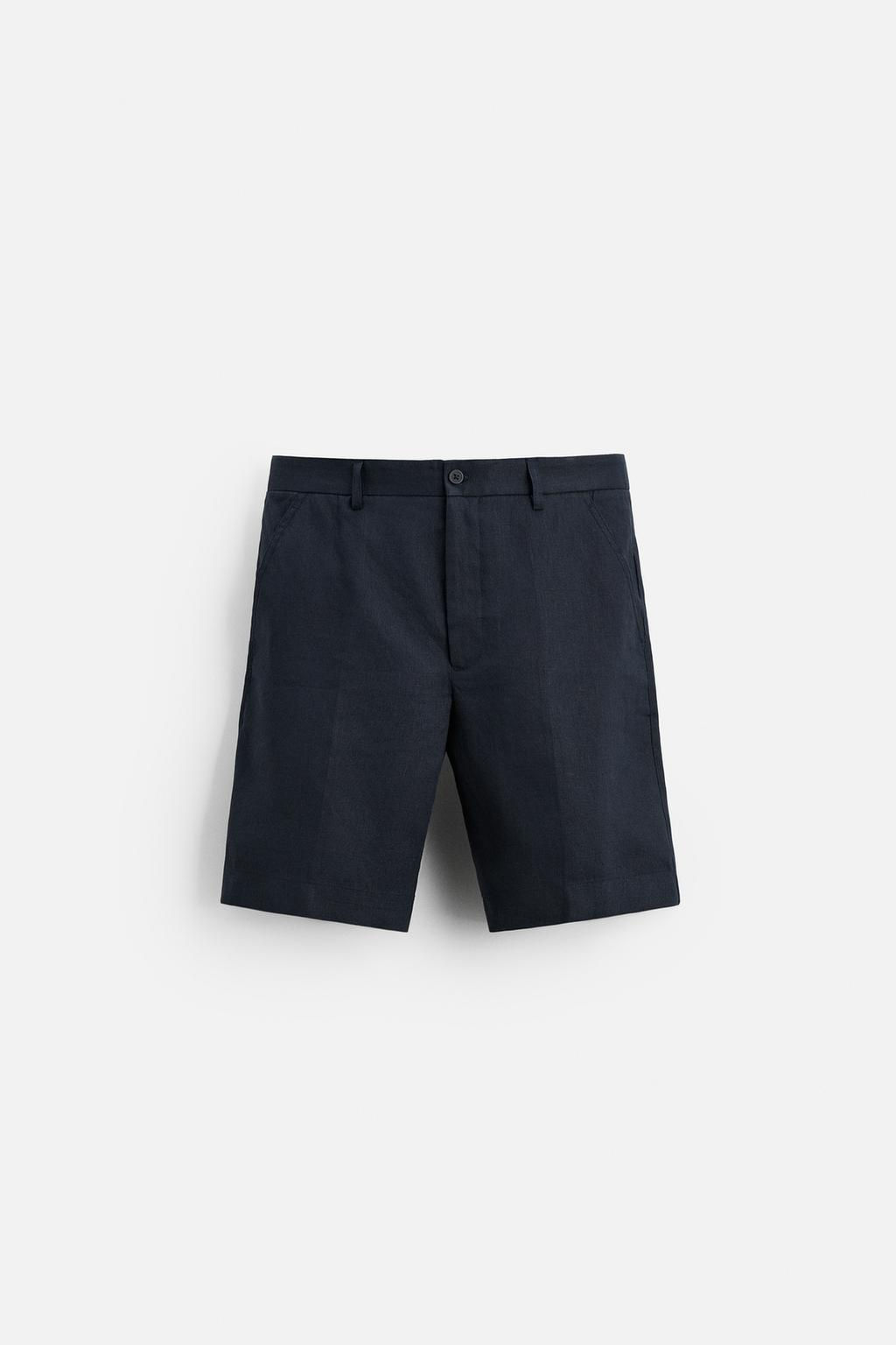 100% LINEN BERMUDA SHORTS - Zara фото 7