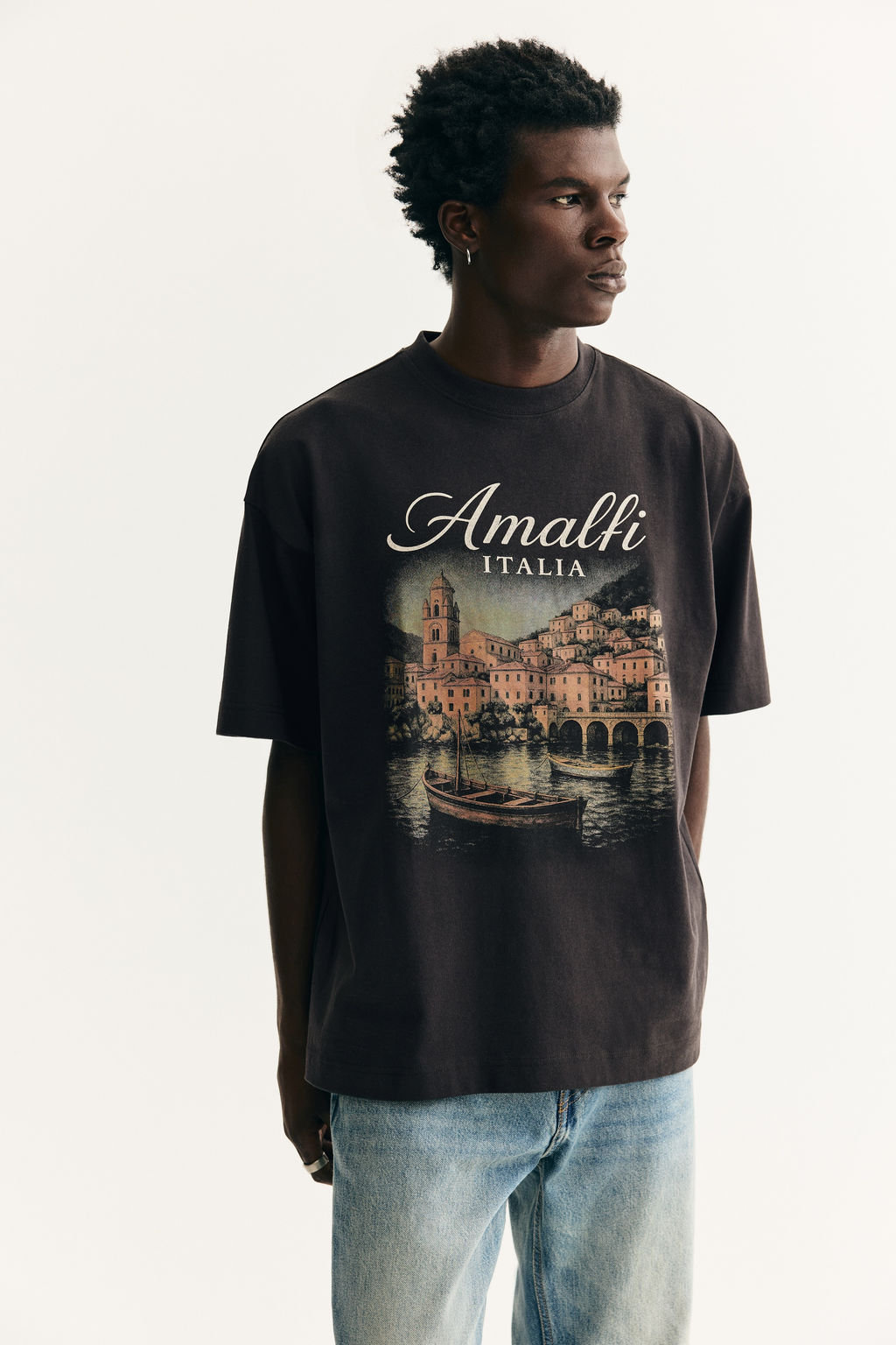 Camiseta con estampado Oversized Fit - H&m фото 6