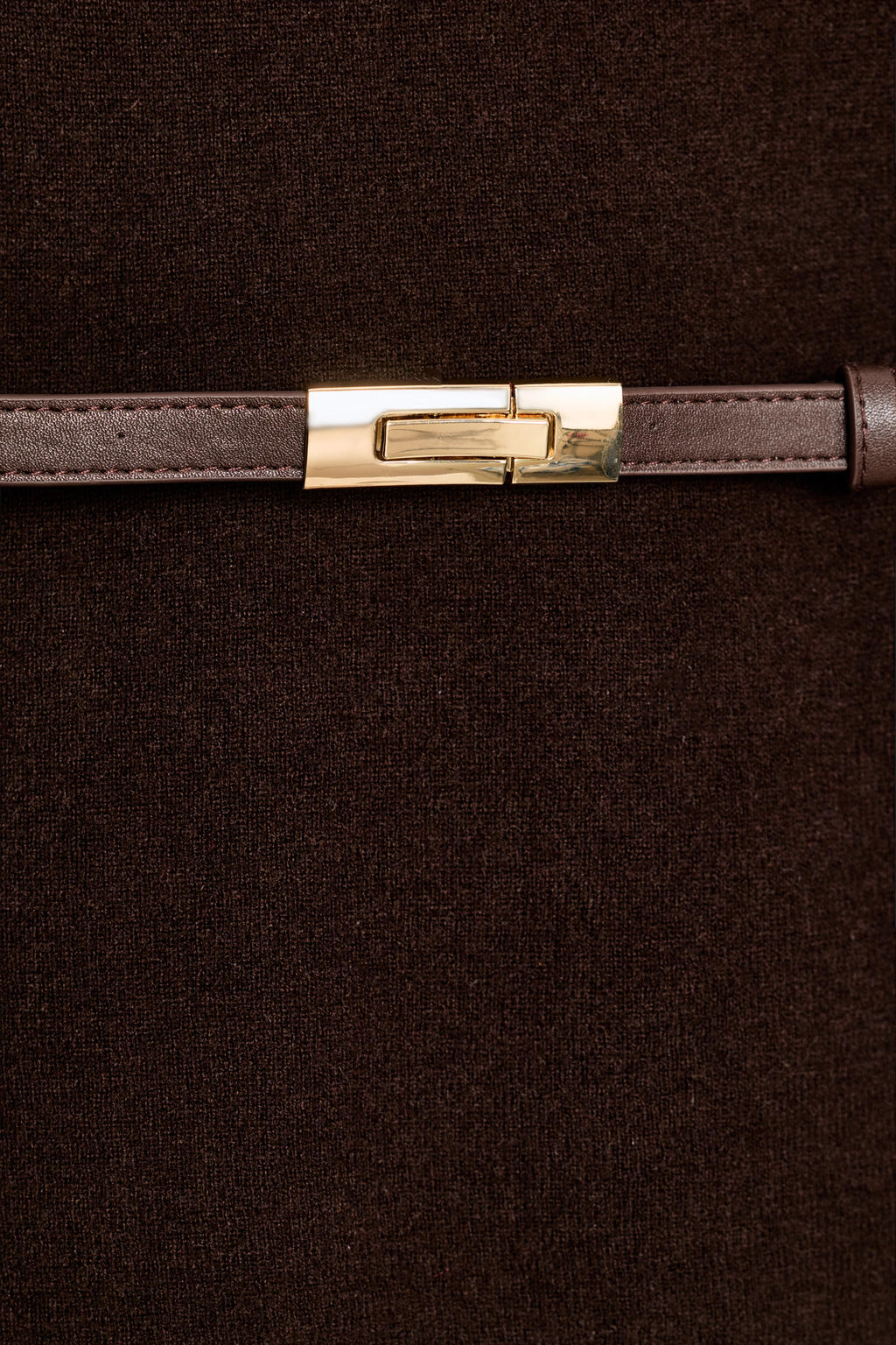 100% WOOL HIGH NECK JUMPER WITH BELT - Zara фото 7