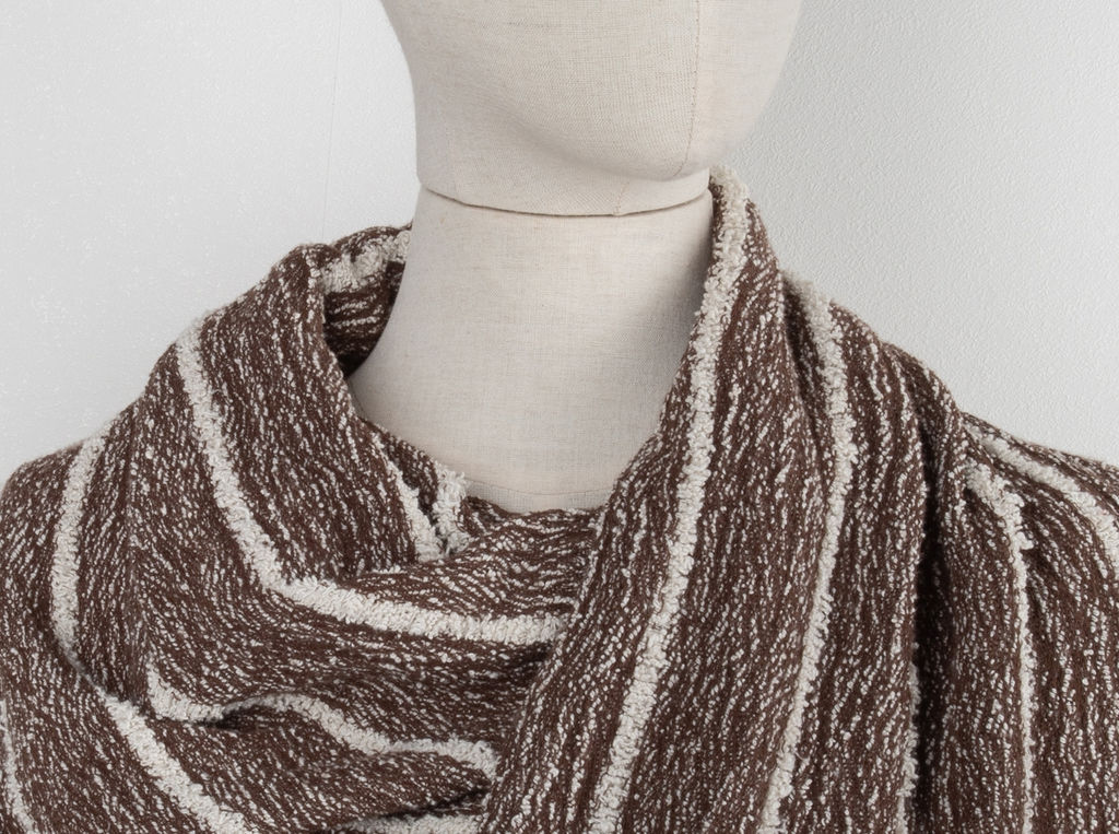 Палантин 20С160-ШР/039/у 165*50 цв. 75 рис. 3 коричневый