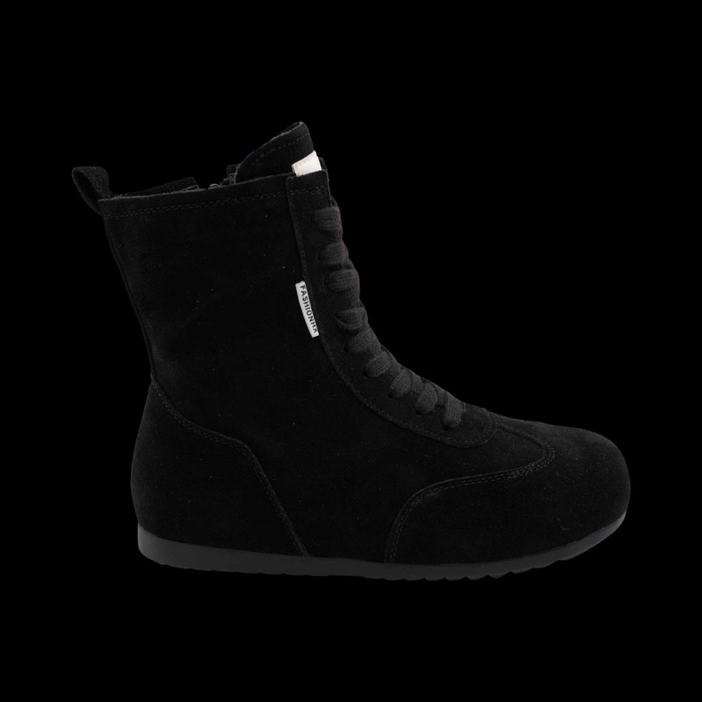 Ботинки из натуральной кожи P-MR23-1 черные