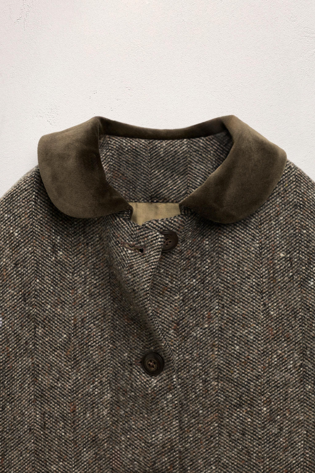 AGES 6-10 / VELVET PETER PAN COLLAR COAT WITH WOOL - LIMITED EDITION - Zara фото 9