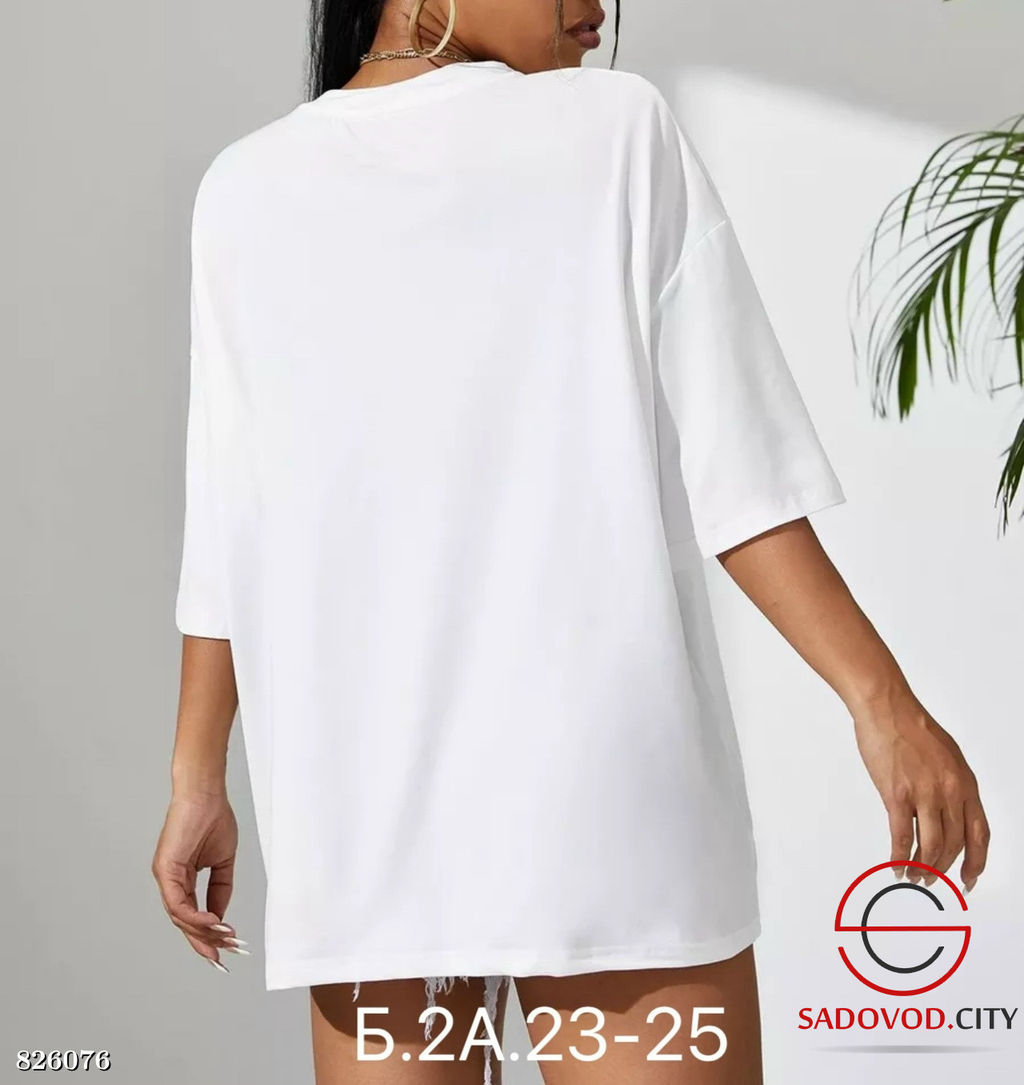 Футболка женская однотонная