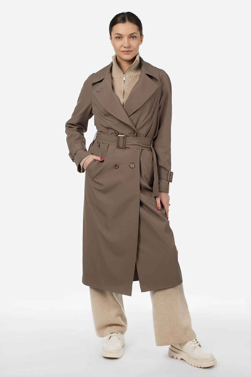 03-3249 Плащ женский (пояс)