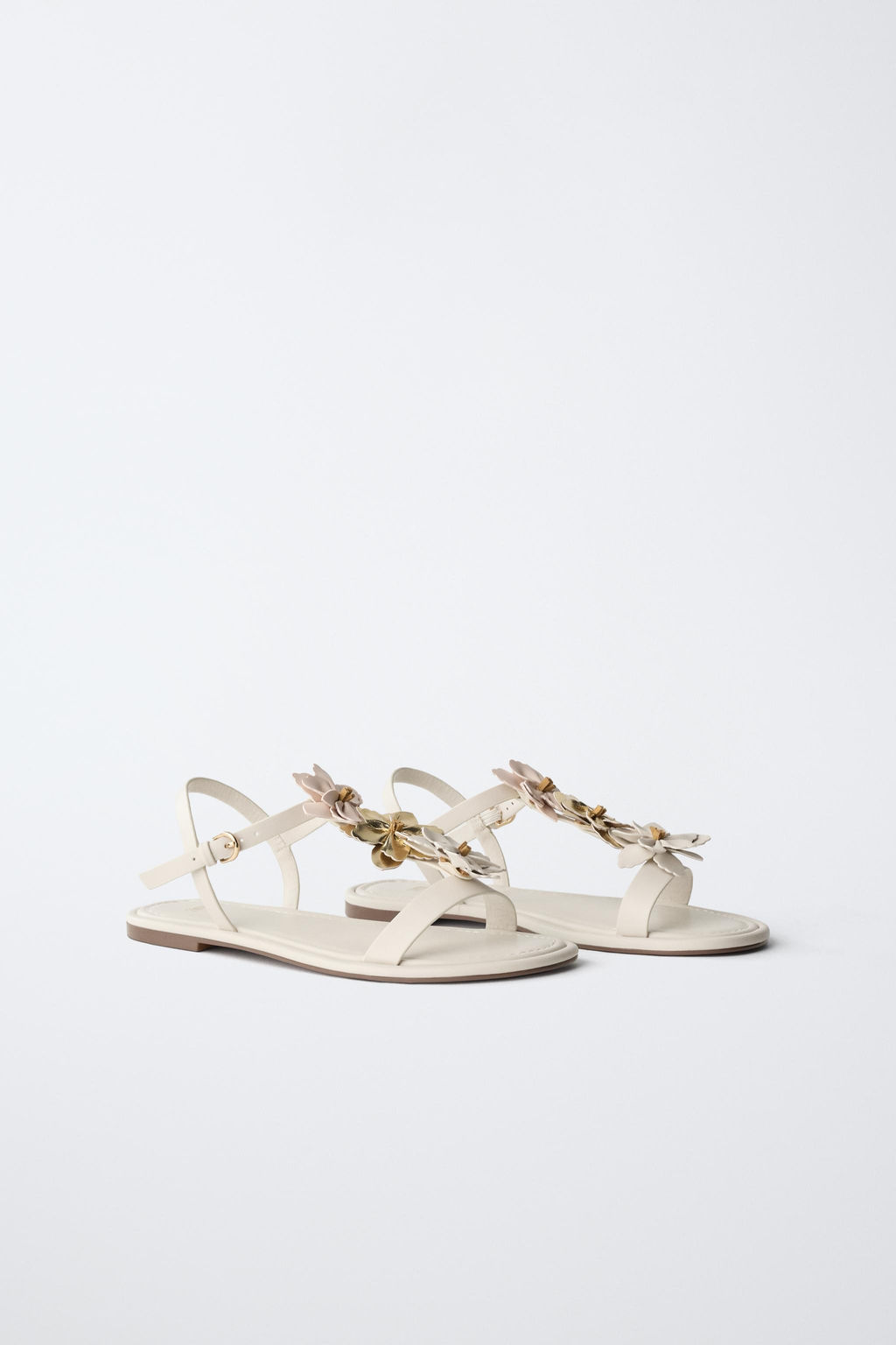 SANDALIA FLORES / Blanco - Zara фото 2