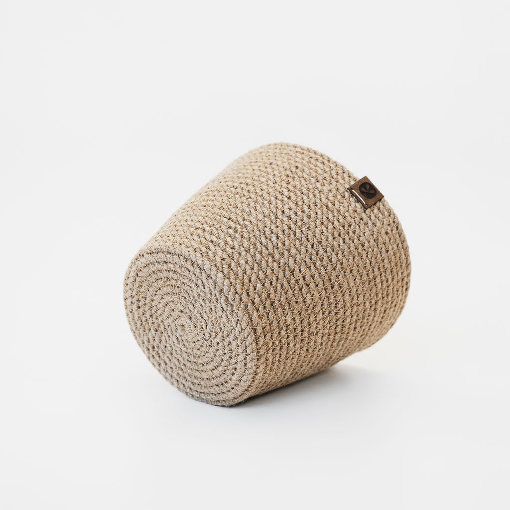 Корзина-кашпо из джута 2л 17х17х15см - Уютности фото 2