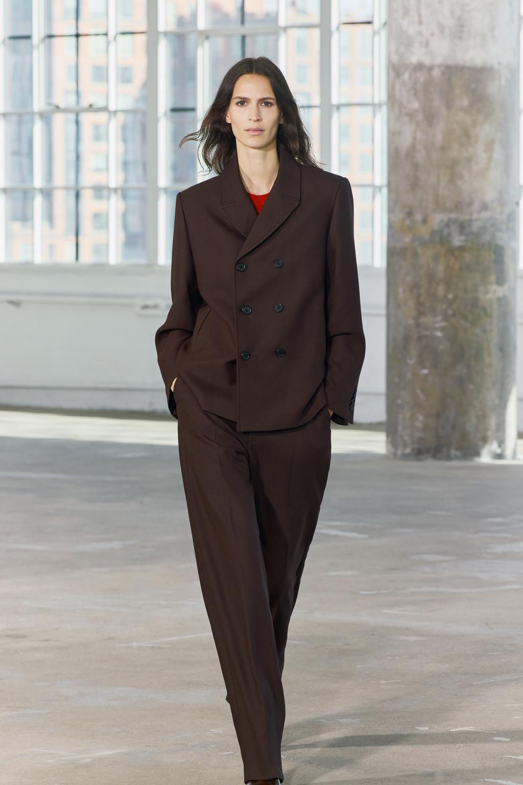 DOUBLE-BREASTED BUTTON BLAZER ZW COLLECTION - Zara фото 3