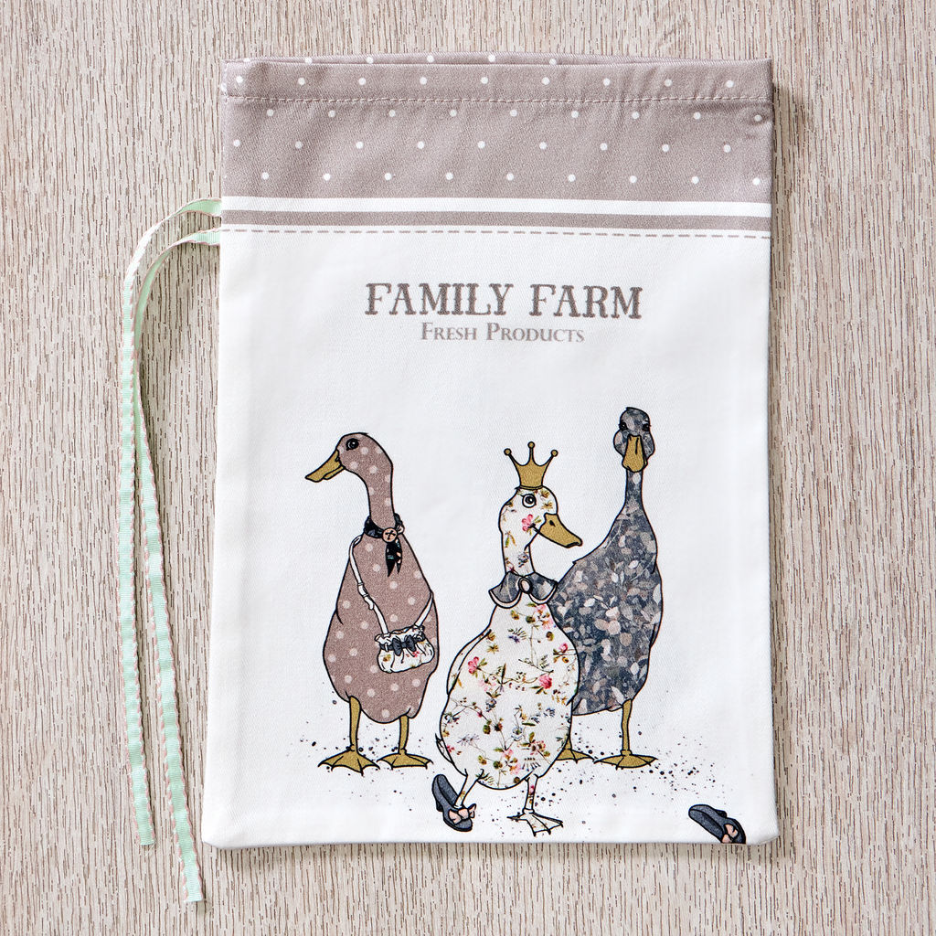 НАБОР МЕШОЧКОВ ИЗ 2-Х ШТ FAMILY FARM 20Х29СМ,100%ХЛОПОК,КАПУЧИНО,ТВИЛ,ПРОПИТКА - Lefard фото 5