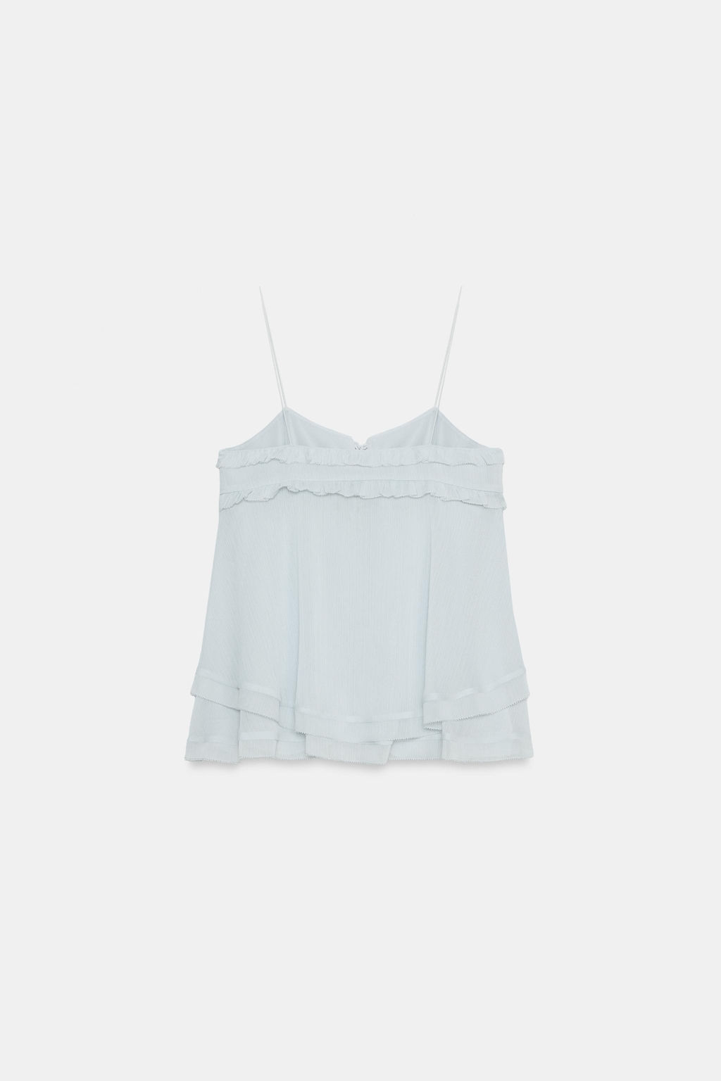 TOP VOLANTES ZW COLLECTION / Azul claro