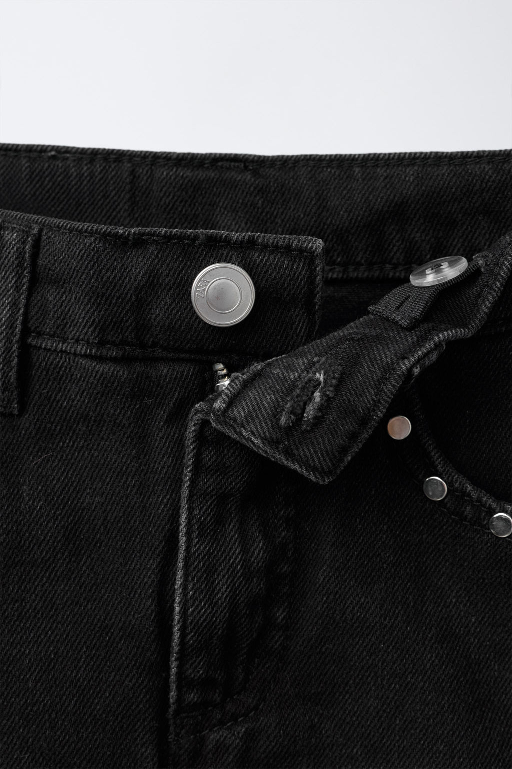 STUDDED DENIM BERMUDA SKIRT - Zara фото 3