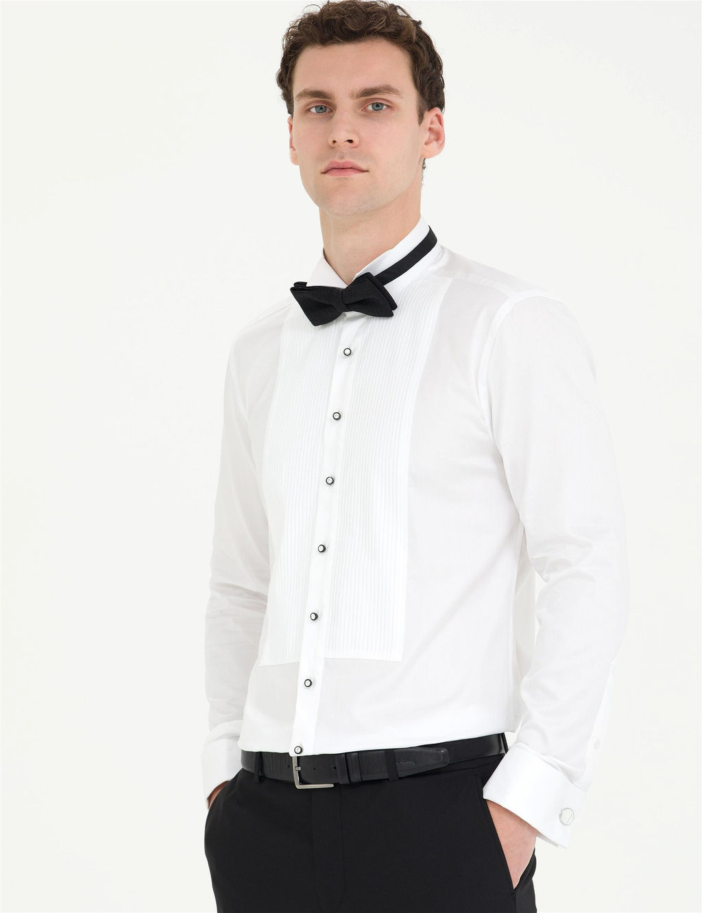 Beyaz Slim Fit Smokin G_mlek