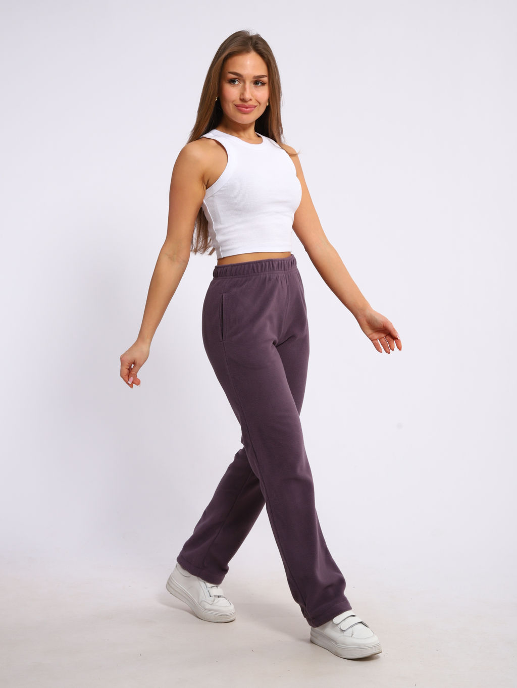 Брюки женские 8-048д (пыльная сирень)
