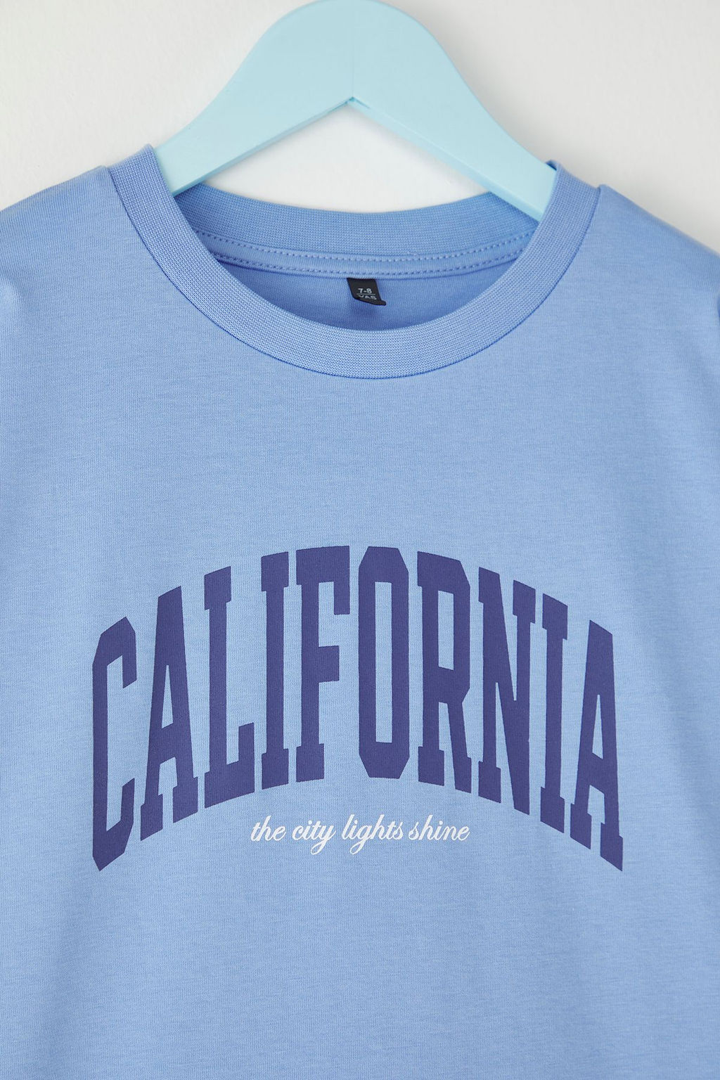 Bebe Mavisi Unisex %100 Pamuk Slogan Bask?l? K?sa Kol Orme T-Shirt TKDSS25TS00097 - Trendyolmilla фото 2