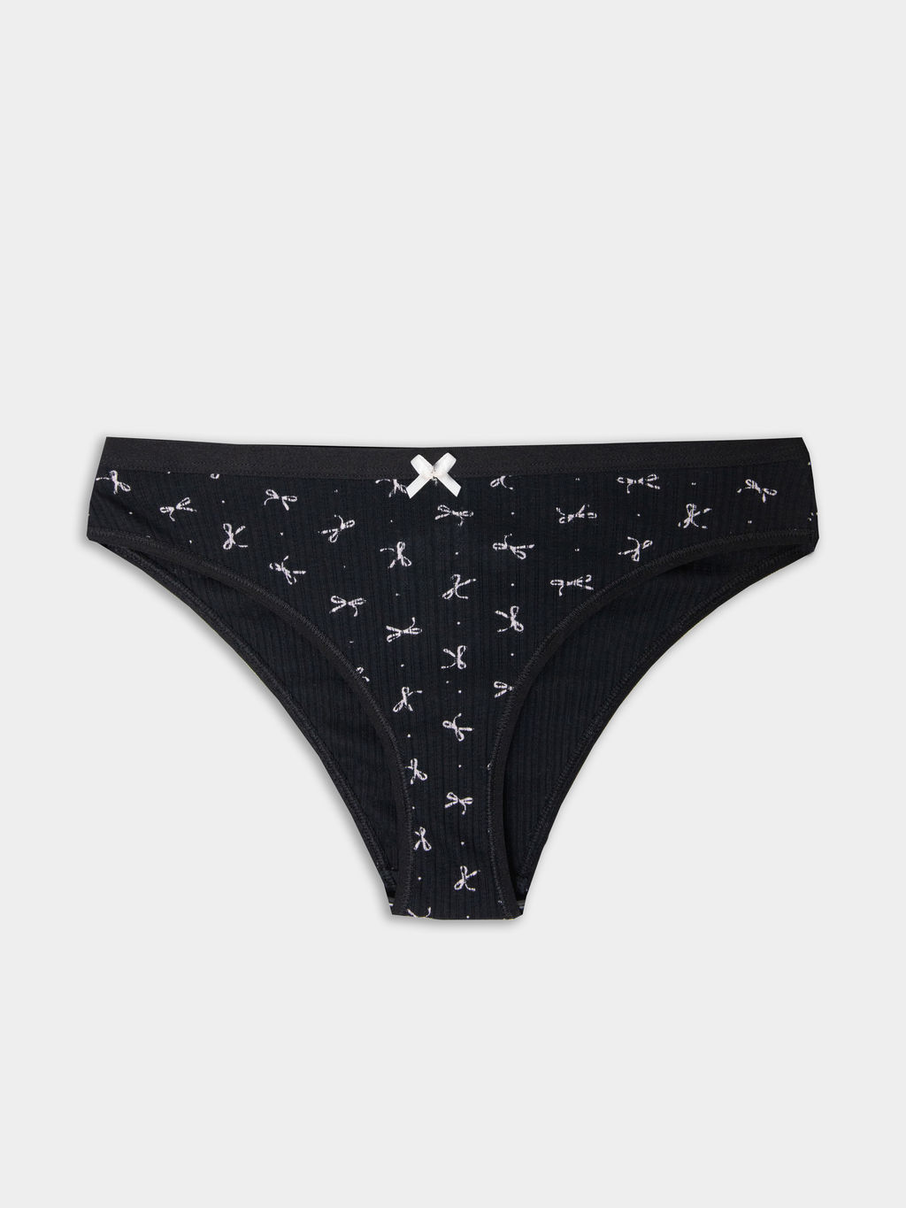 Цена за 2 штуки! Трусы слипы женские черные с бантиками - Mark formelle фото 9