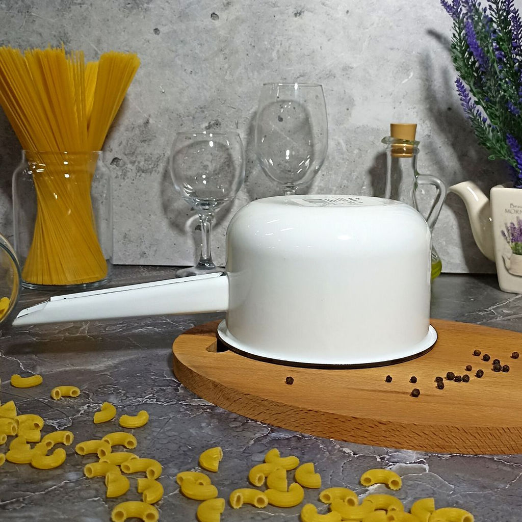 Ковш цил 1,5л. без рисунка 2с42 - Стальэмаль фото 3