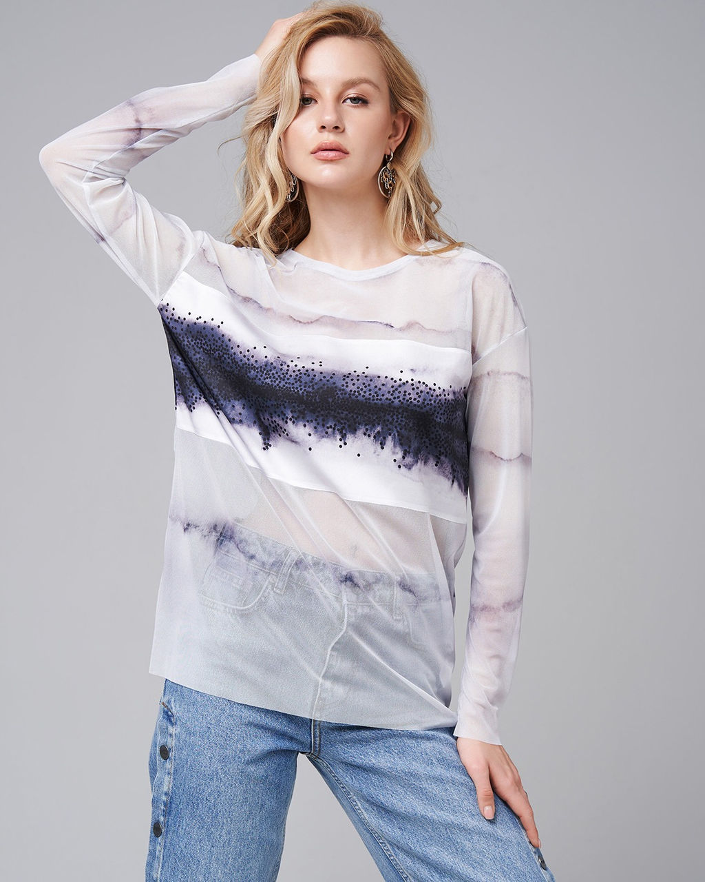 Лонгслив из сетки 457.3.7