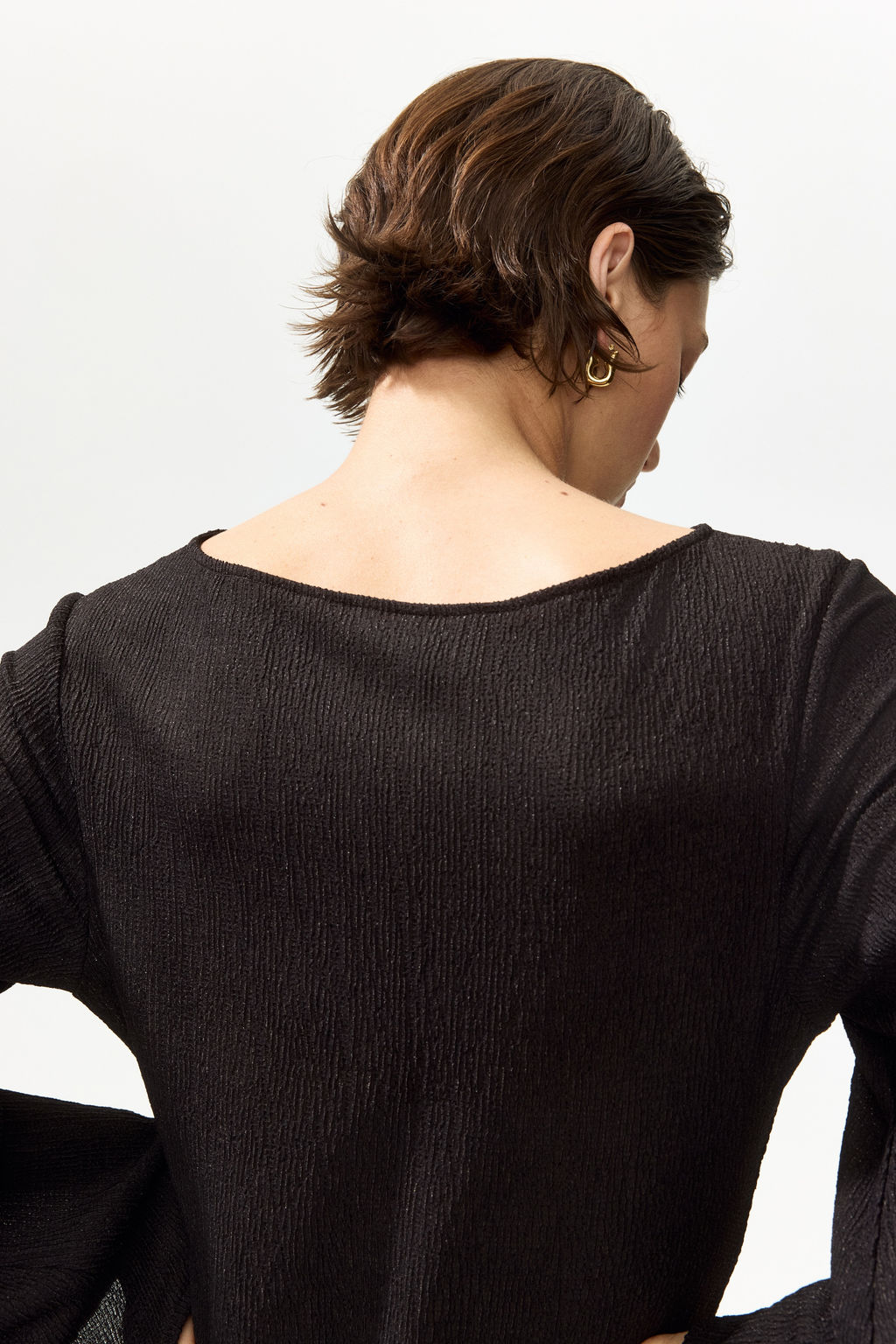 Vestido de punto con mangas trompeta - H&m фото 5