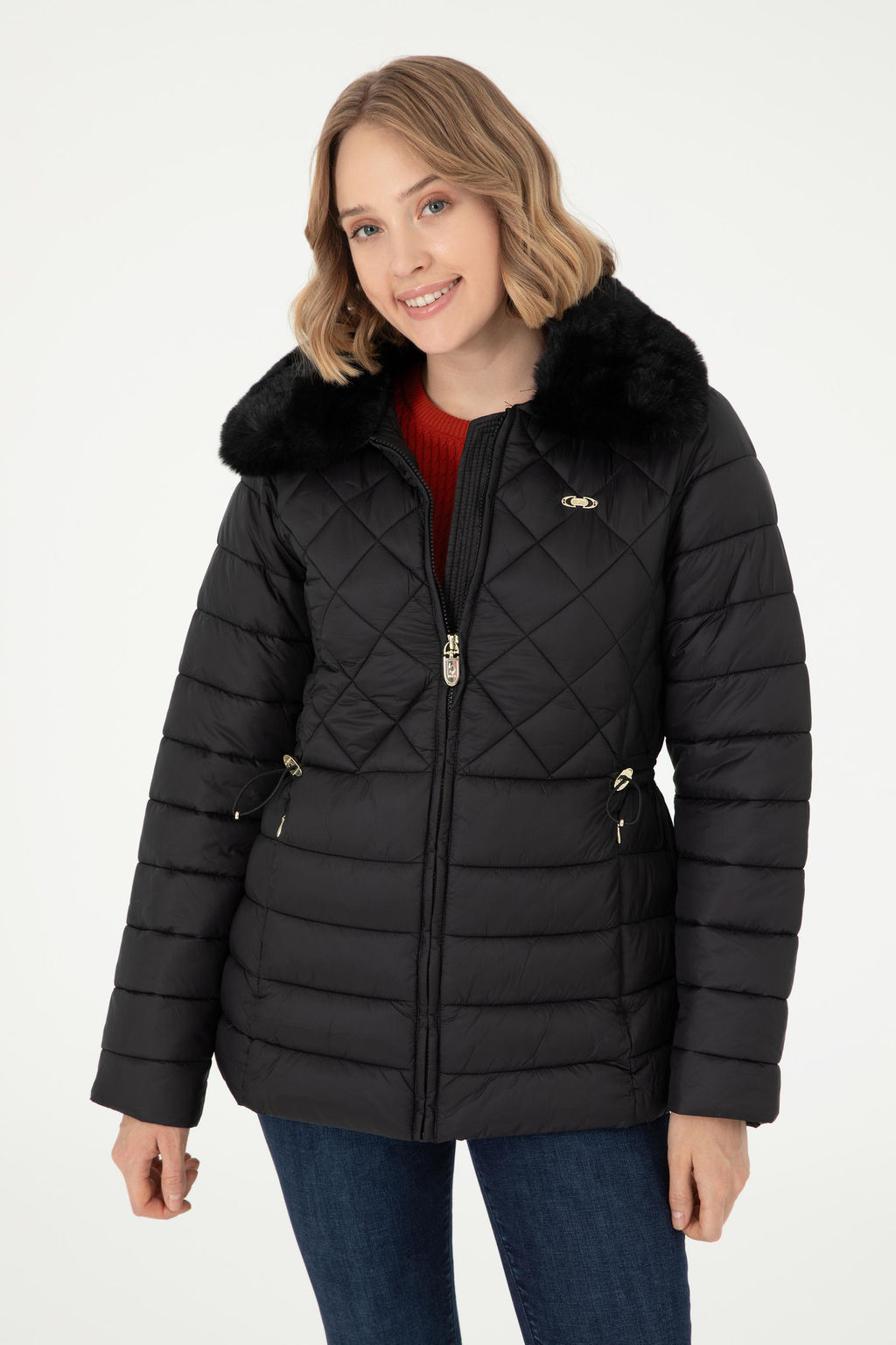 Женское черное пальто - U.s. polo assn фото 3