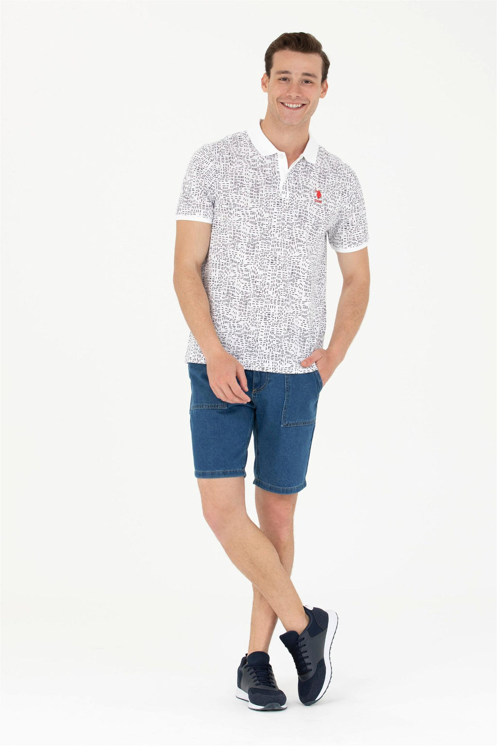 Мужская темно-синяя футболка - U.s. polo assn фото 11