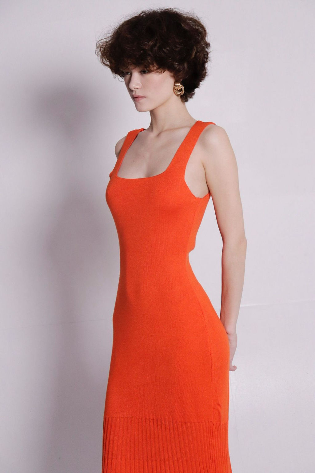 Платье вязаное оранжевое - Martichelli фото 7