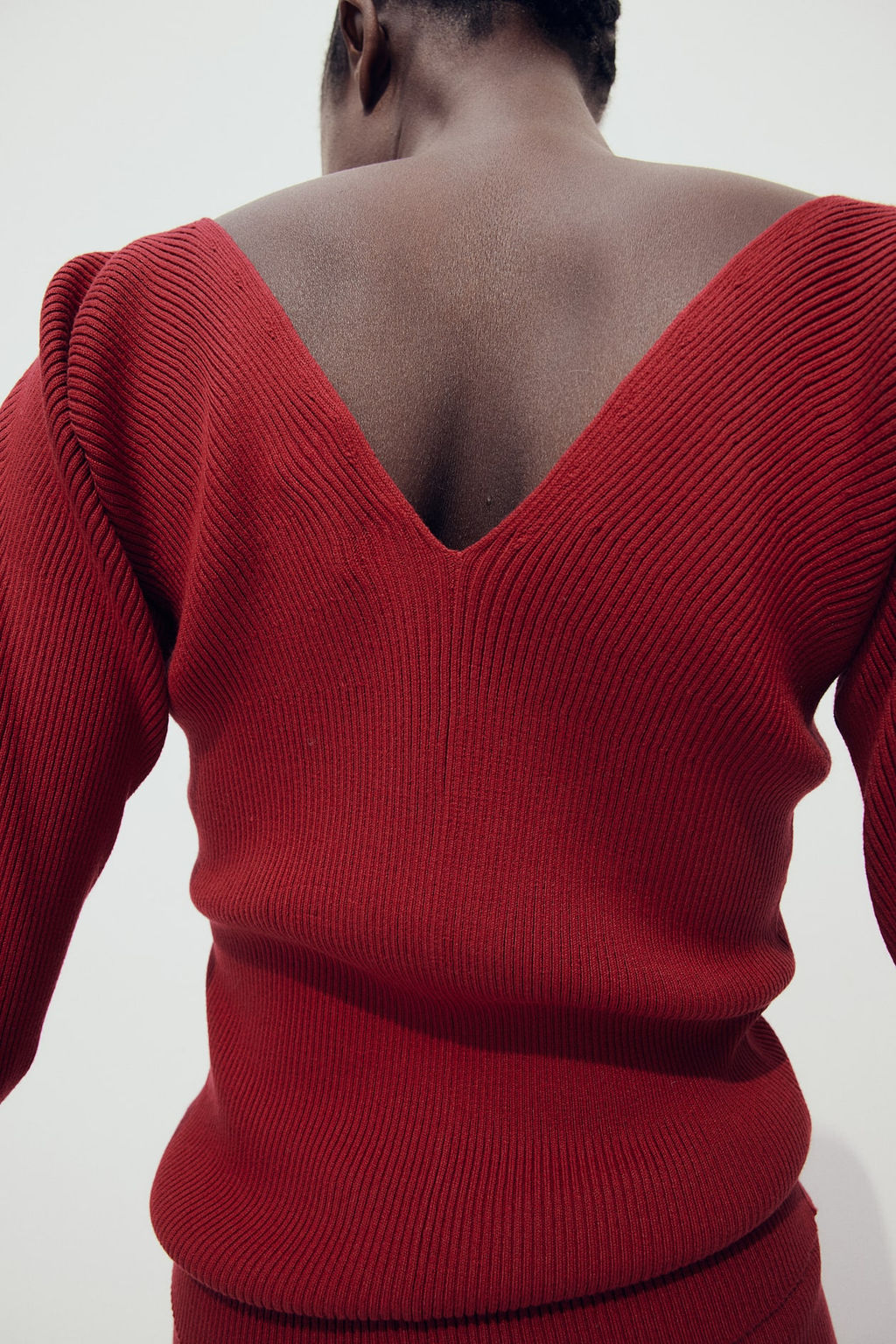 Top en punto de canale con escote en V - H&m фото 5