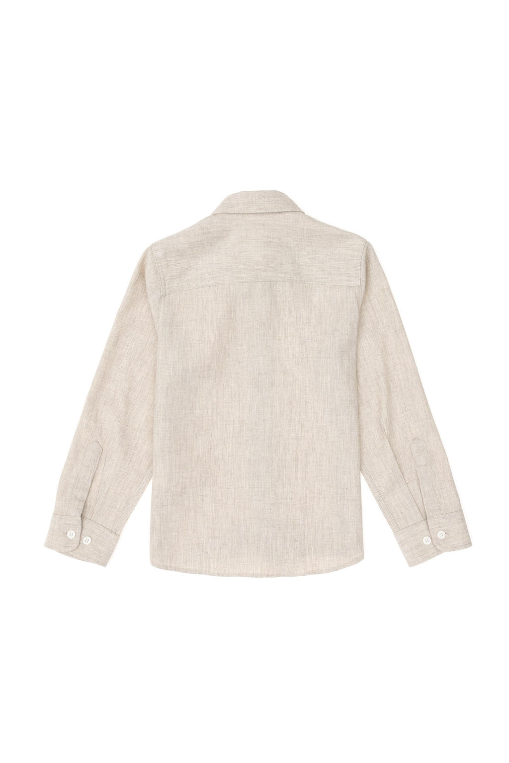 Рубашка с длинным рукавом цвета экрю для девочки Неожиданная скидка в корзине - U.s. polo assn фото 3