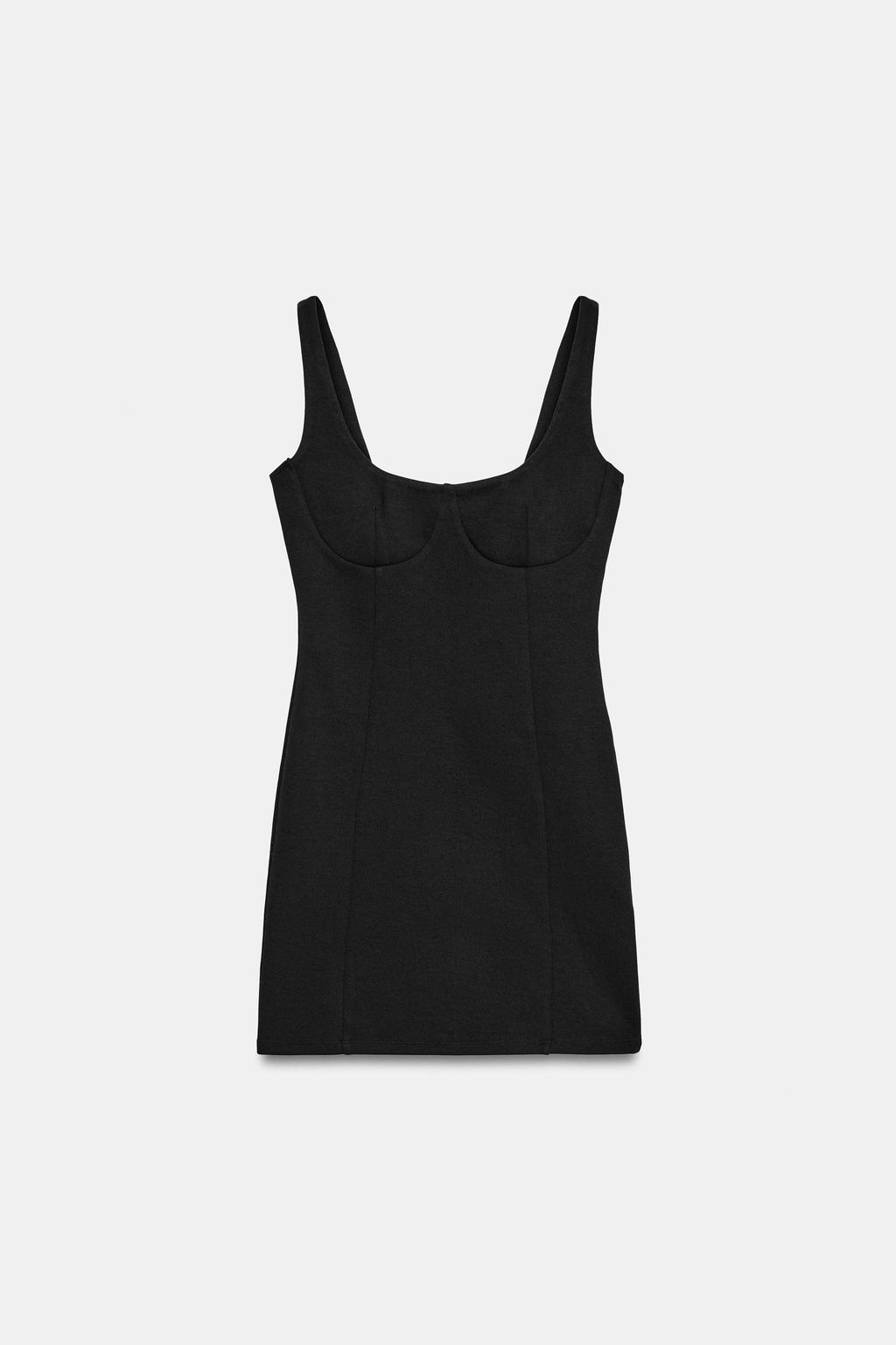 VESTIDO CORTO INTERLOCK / Negro - Zara фото 6