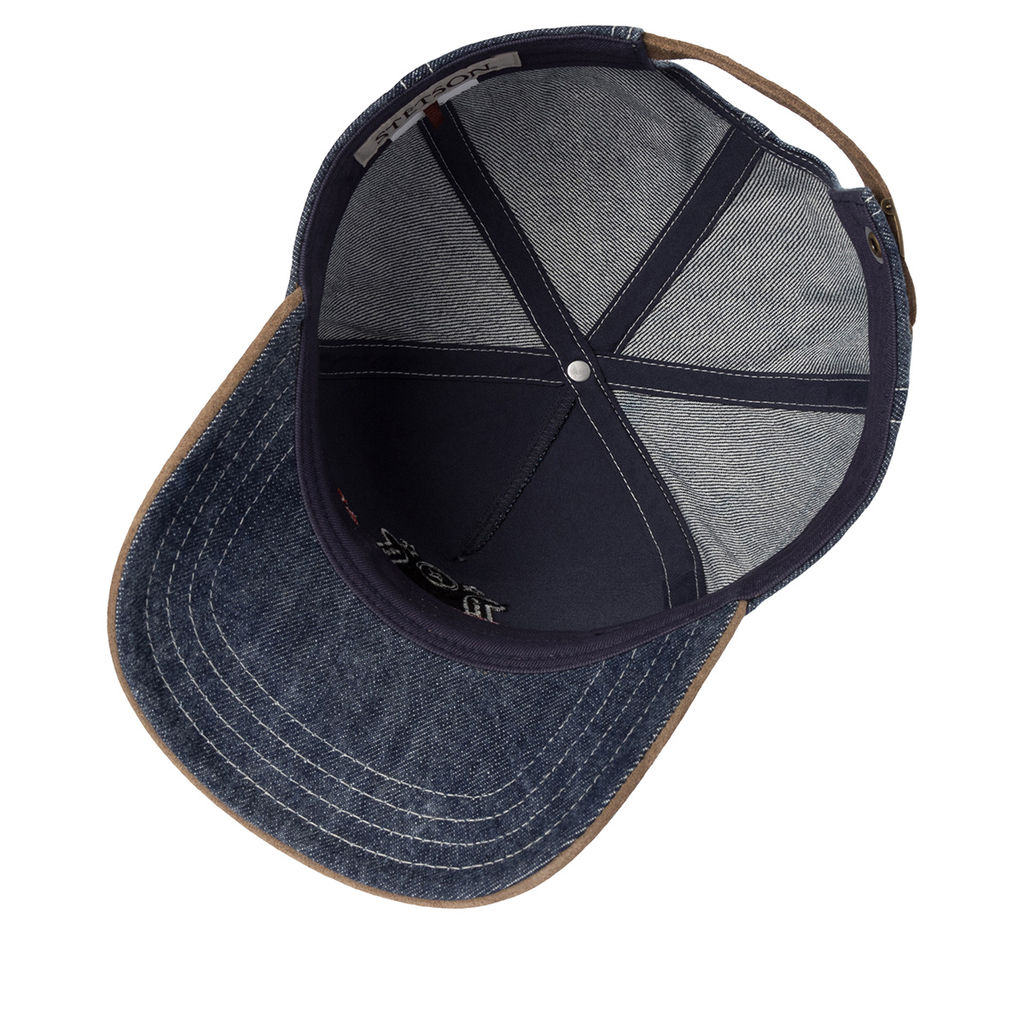 Бейсболка STETSON арт. 7741177 TRUCKER CAP DENIM WESTERN (темно-синий / коричневый)  фото 3