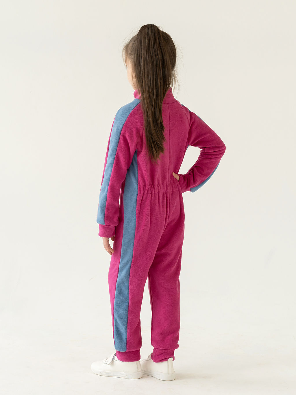 Комбинезон детский флисовый фуксия пш