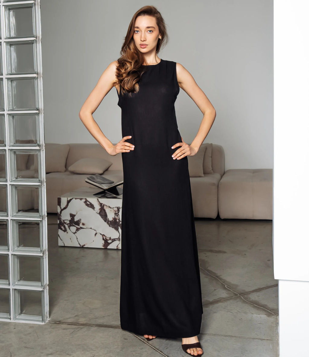 Платье #ОКТ025025, чёрный - Dommod фото 4