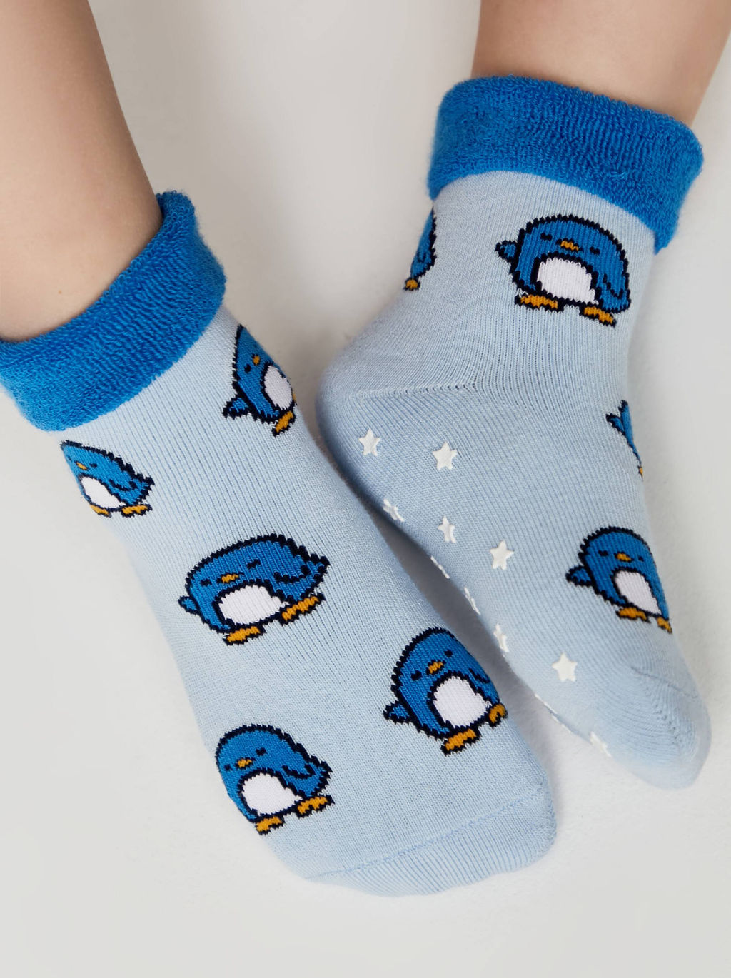 Цена за 2 пары. Носки Теплые CONTE-KIDS SOF-TIKI Махровые носки с отворотом и антискользящей стопой