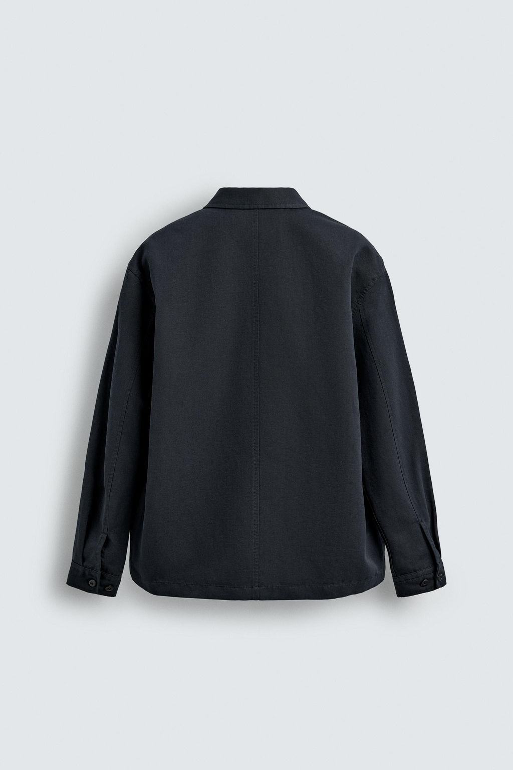SOBRECAMISA REGULAR FIT BOLSILLOS / Marino oscuro - Zara фото 8