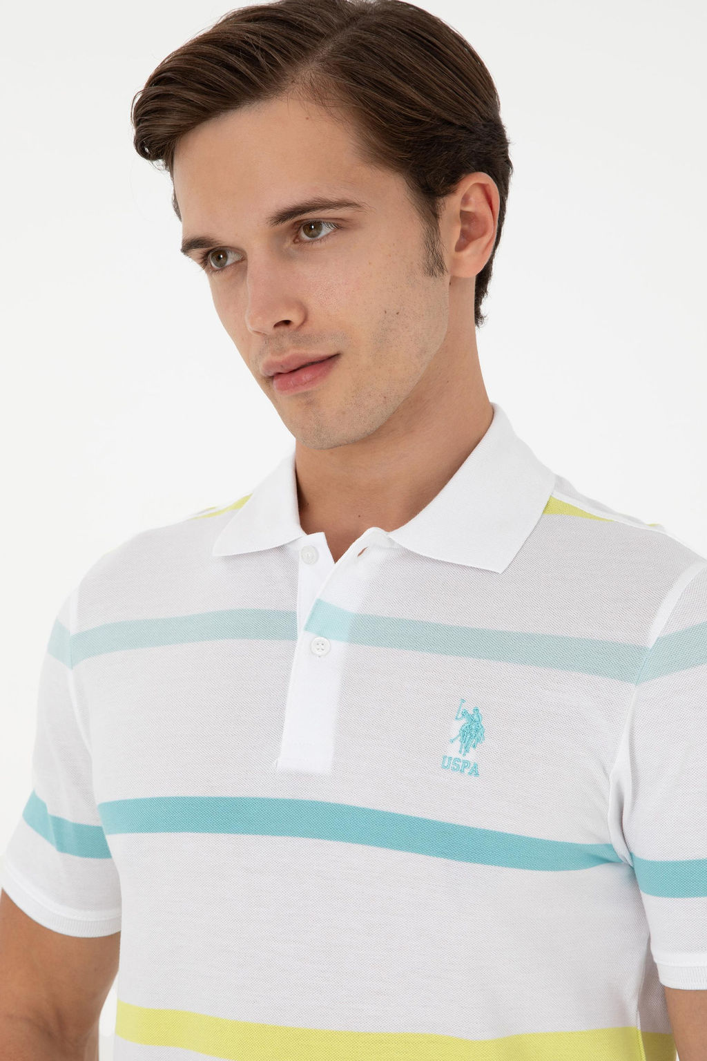 Мужская мятная футболка - U.s. polo assn фото 2