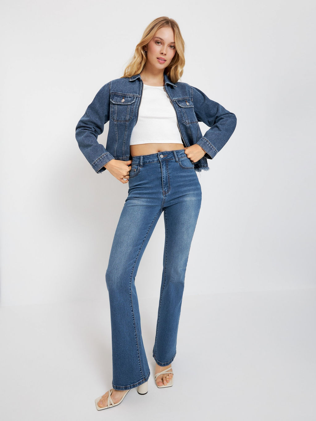 Брюки джинсовые жен. Flavi синий - Concept club фото 3