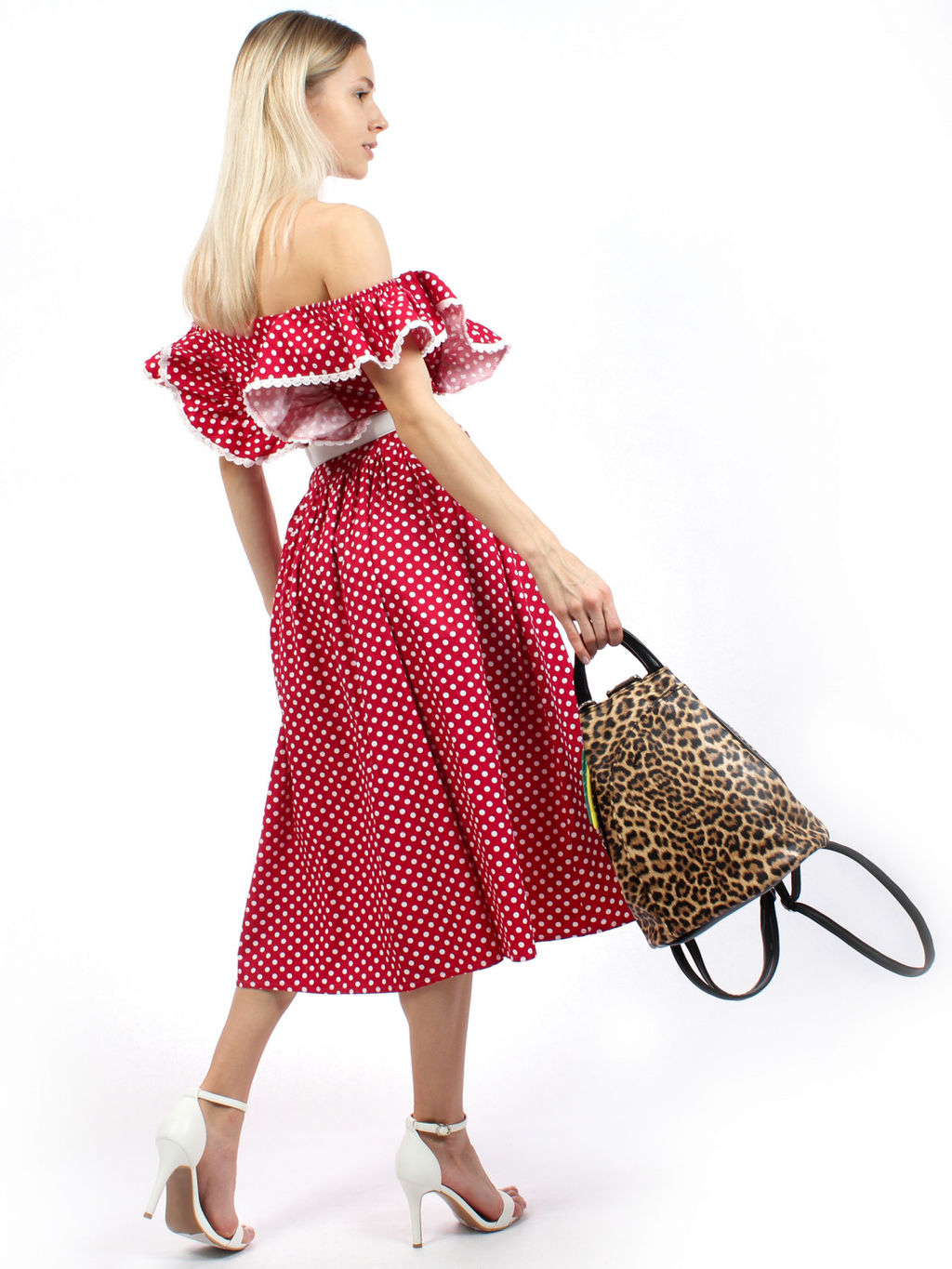 LACCOMA рюкзак Кэрри-леопард эко кожа хлопок  фото 2