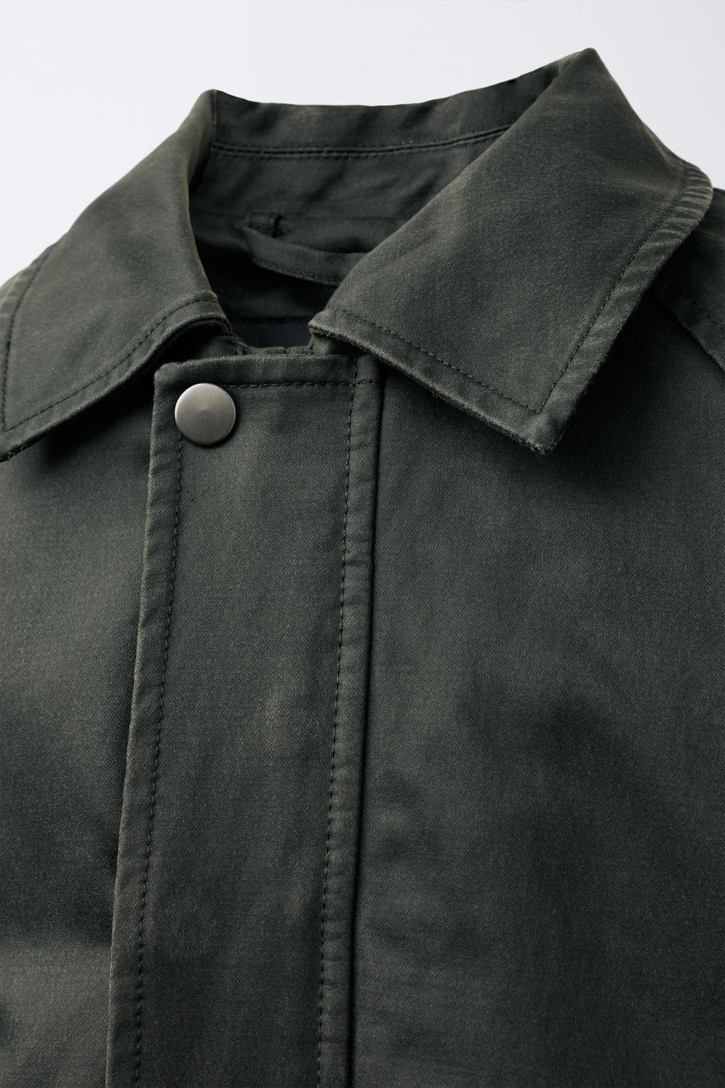 LABEL WAXED JACKET - Zara фото 5