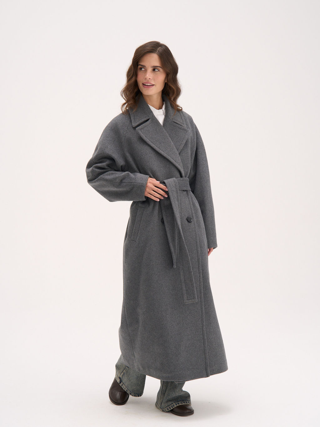 Пальто демисезонное "Графит" женское