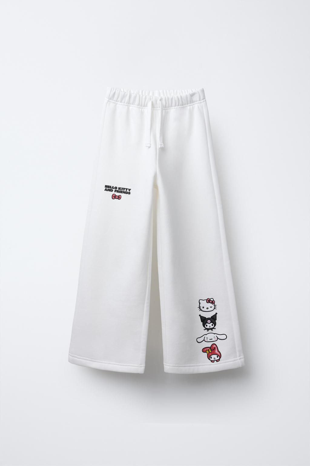HELLO KITTY AND FRIENDS  SANRIO WIDE LEG TROUSERS - Zara фото 2