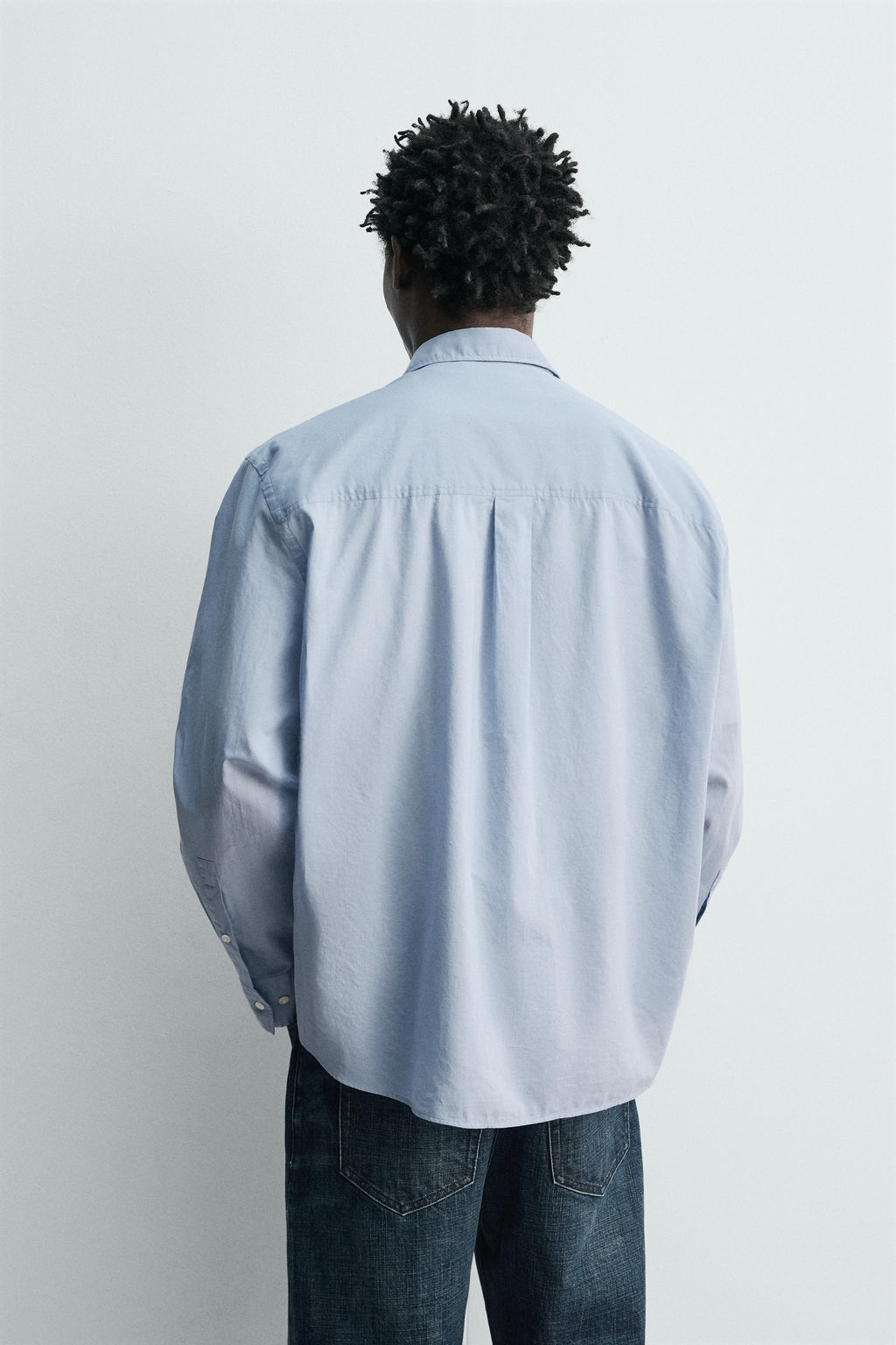 CAMISA VOILE ALGOD?N / Celeste - Zara фото 3