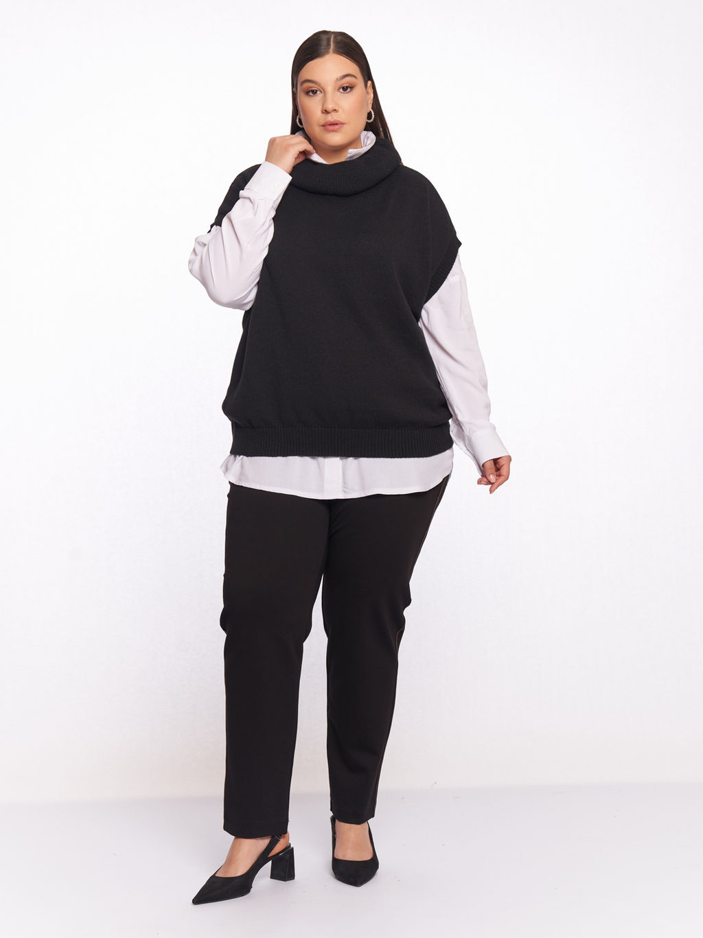 Безрукавка вязаная GL45532BLK01