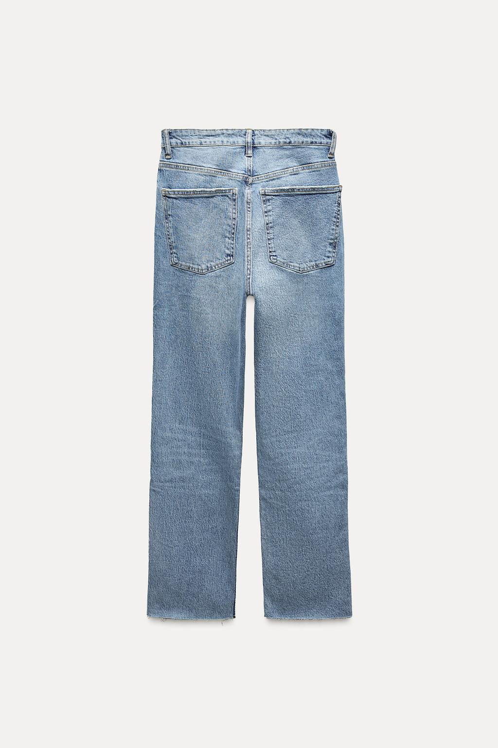 HIGH-RISE STOVE PIPE TRF JEANS - Zara фото 7