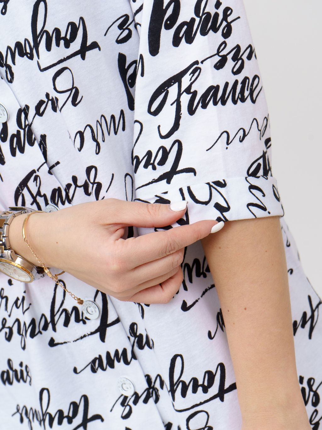 445 Туника "Белый/Париж"
