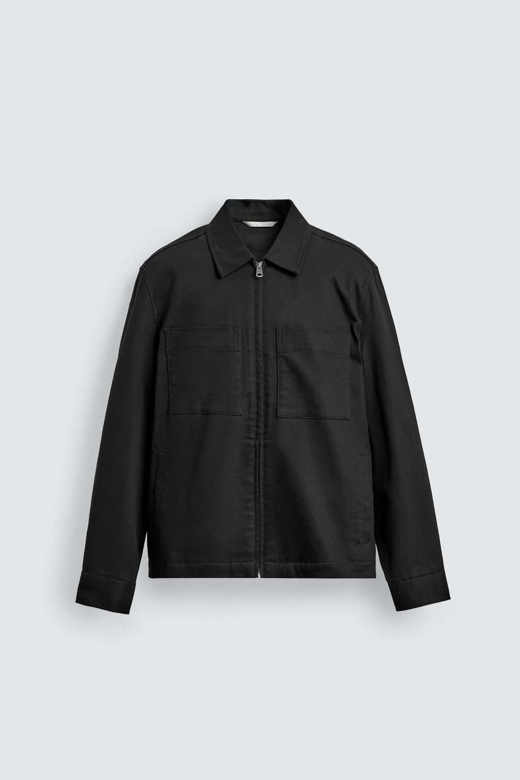 SOBRECAMISA REGULAR FIT BOLSILLOS / Negro - Zara фото 7
