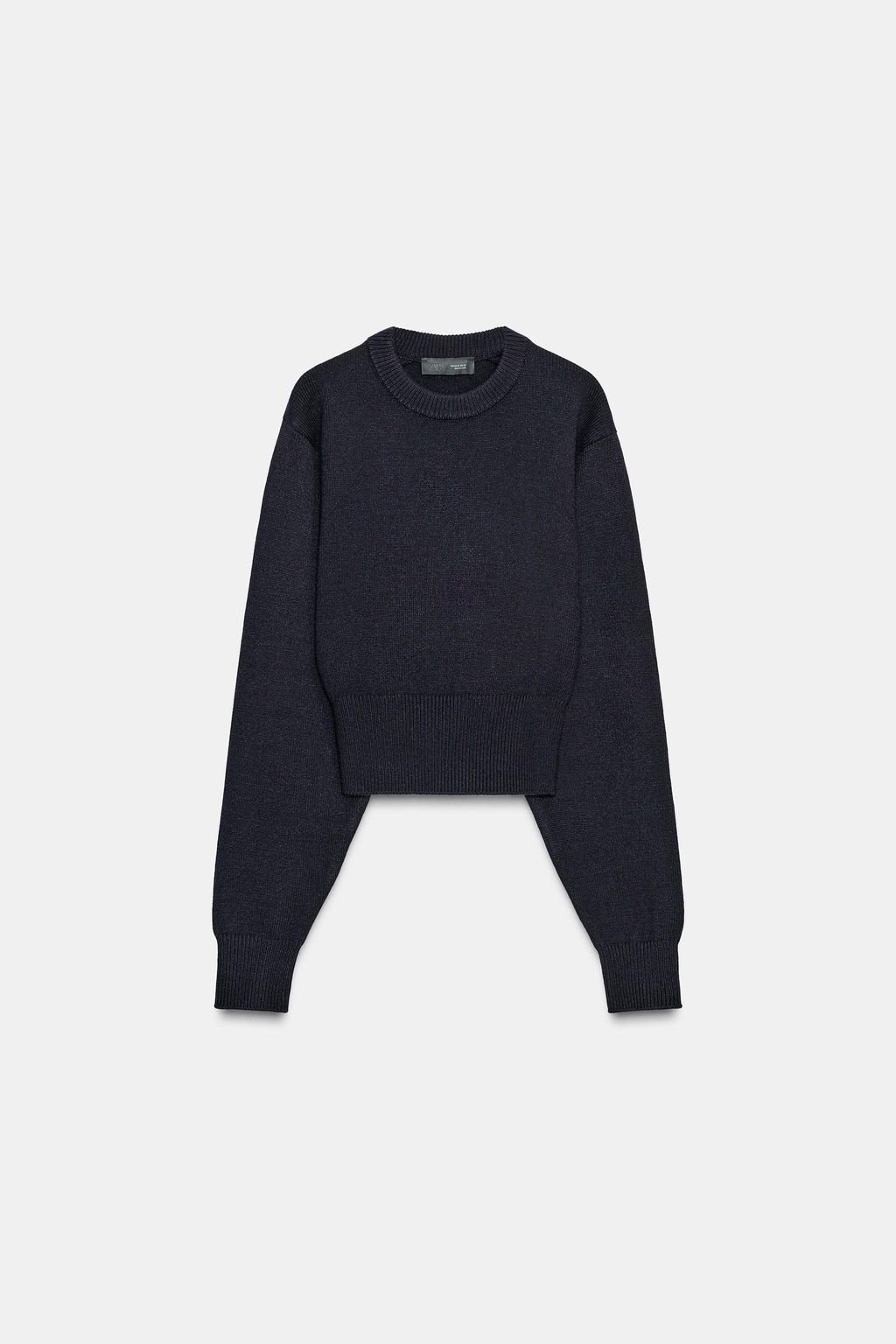 PLAIN KNIT CROP SWEATER - Zara фото 5