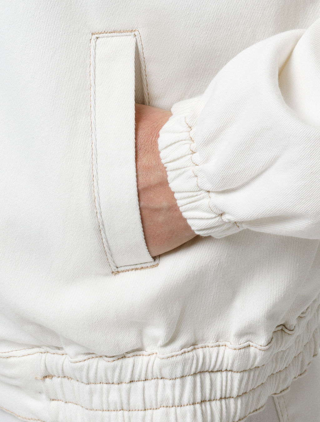 VILATTE / Бомбер из эластичного денима  фото 3